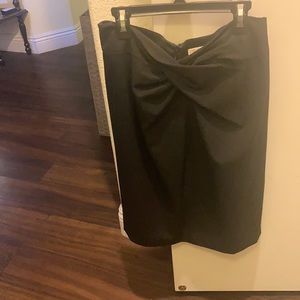 Michael Kors black basic mid skirt